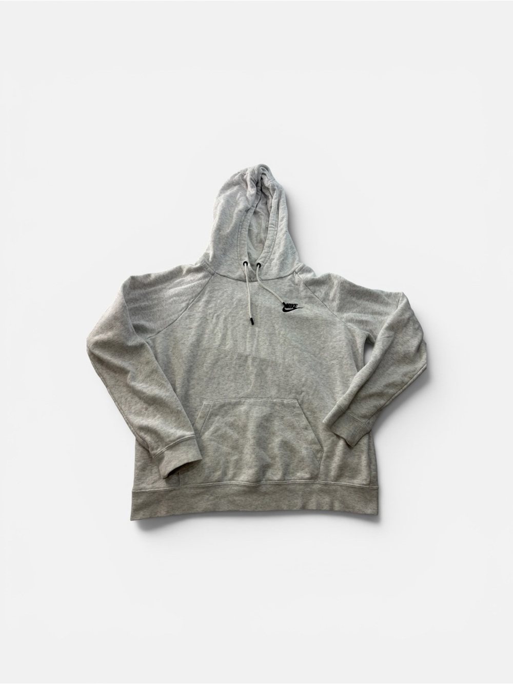 Nike Sportswear Rally Fleece Hoodie Womens Size Medium Light Grey Sweatshirt